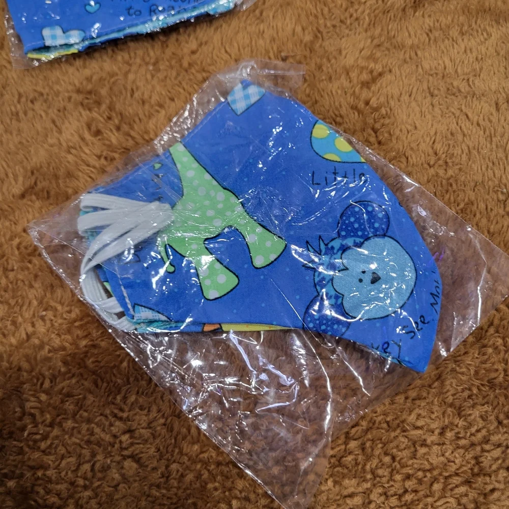 Reusable Child Face Mask 2pack Animals (4